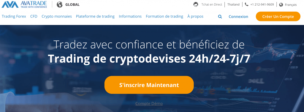 AvaTrade accueil