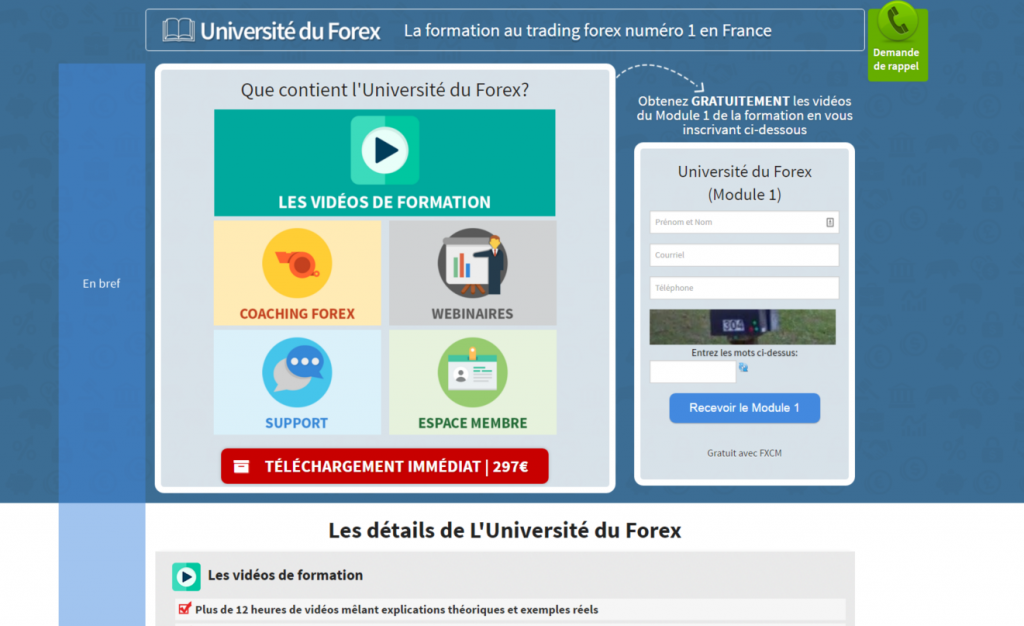 univesité professeur forex