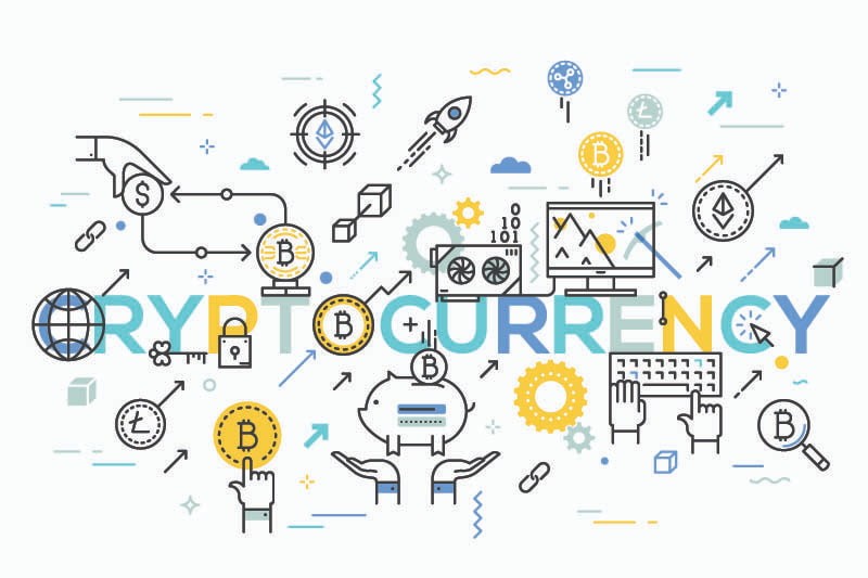 illustration de la crypto-monnaies