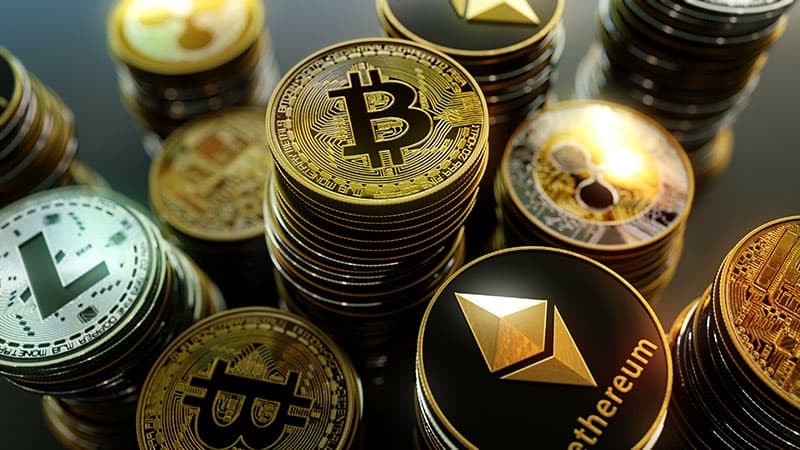 cryptocoin, bitcoin, ethereum, litecoin, atom