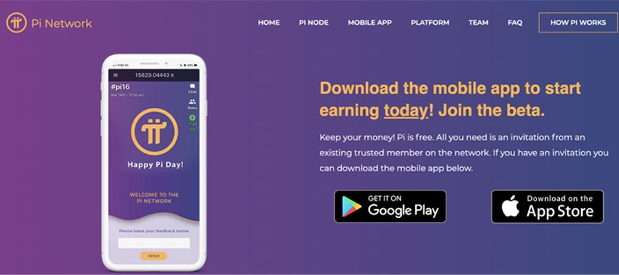 screenshot pi network mobile app