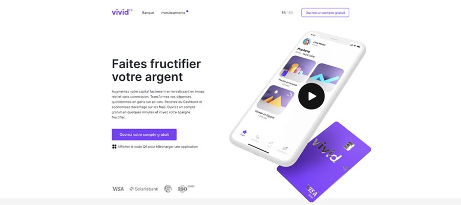 screenshot vivid money interface