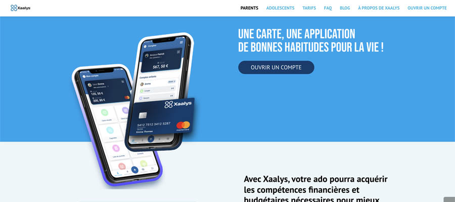 Page d'accueil de xaalys.com