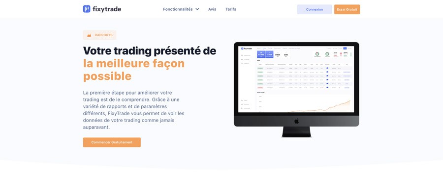 capture d’écran rapports fixy trade