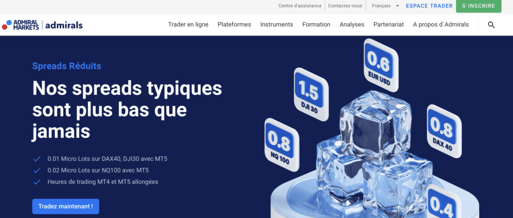 admirals page d'accueil